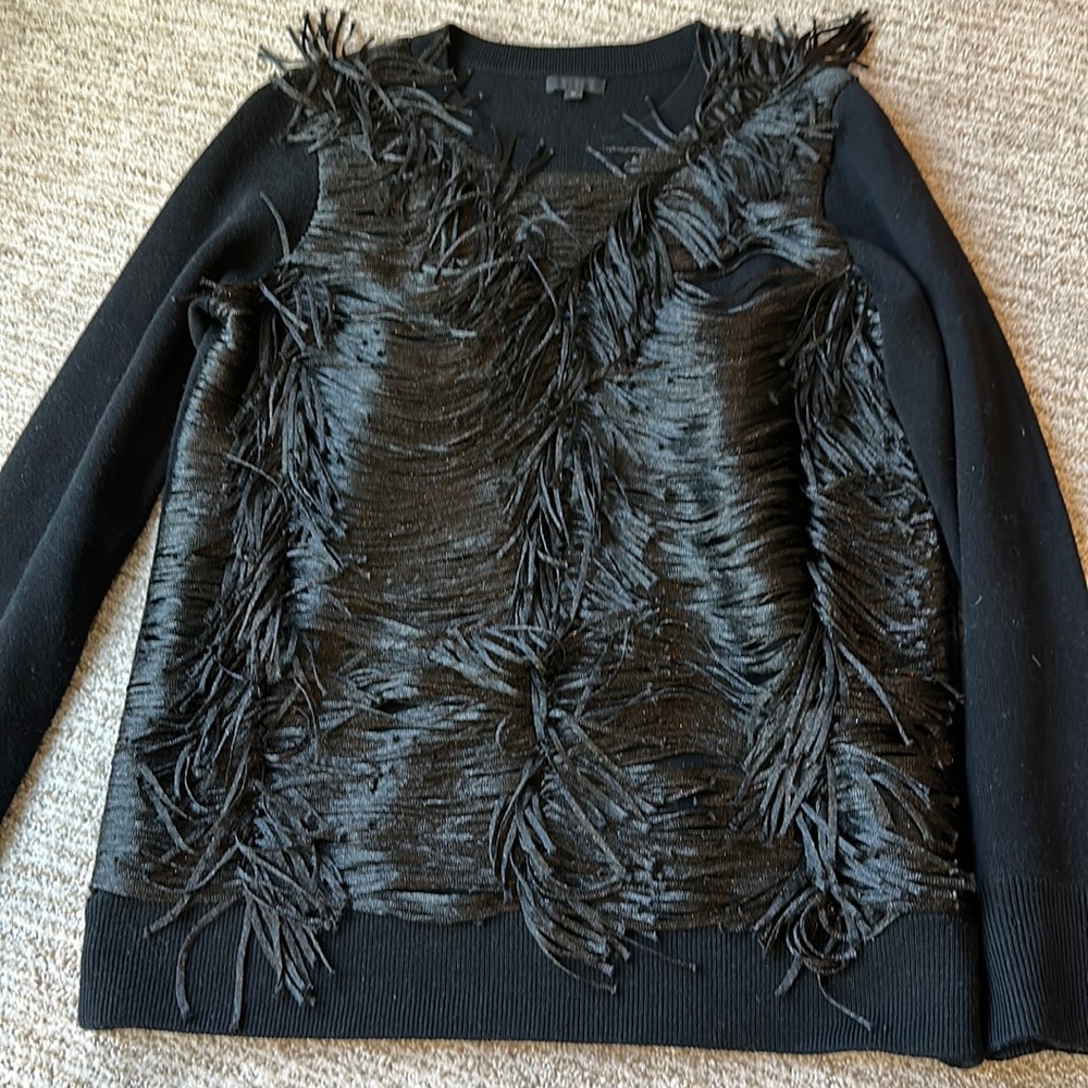 J.Crew Collection Fringe Sweater